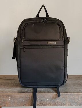Duchamp London Expandable Travel Backpack Suitcase Black Laptop Carry-On Bag